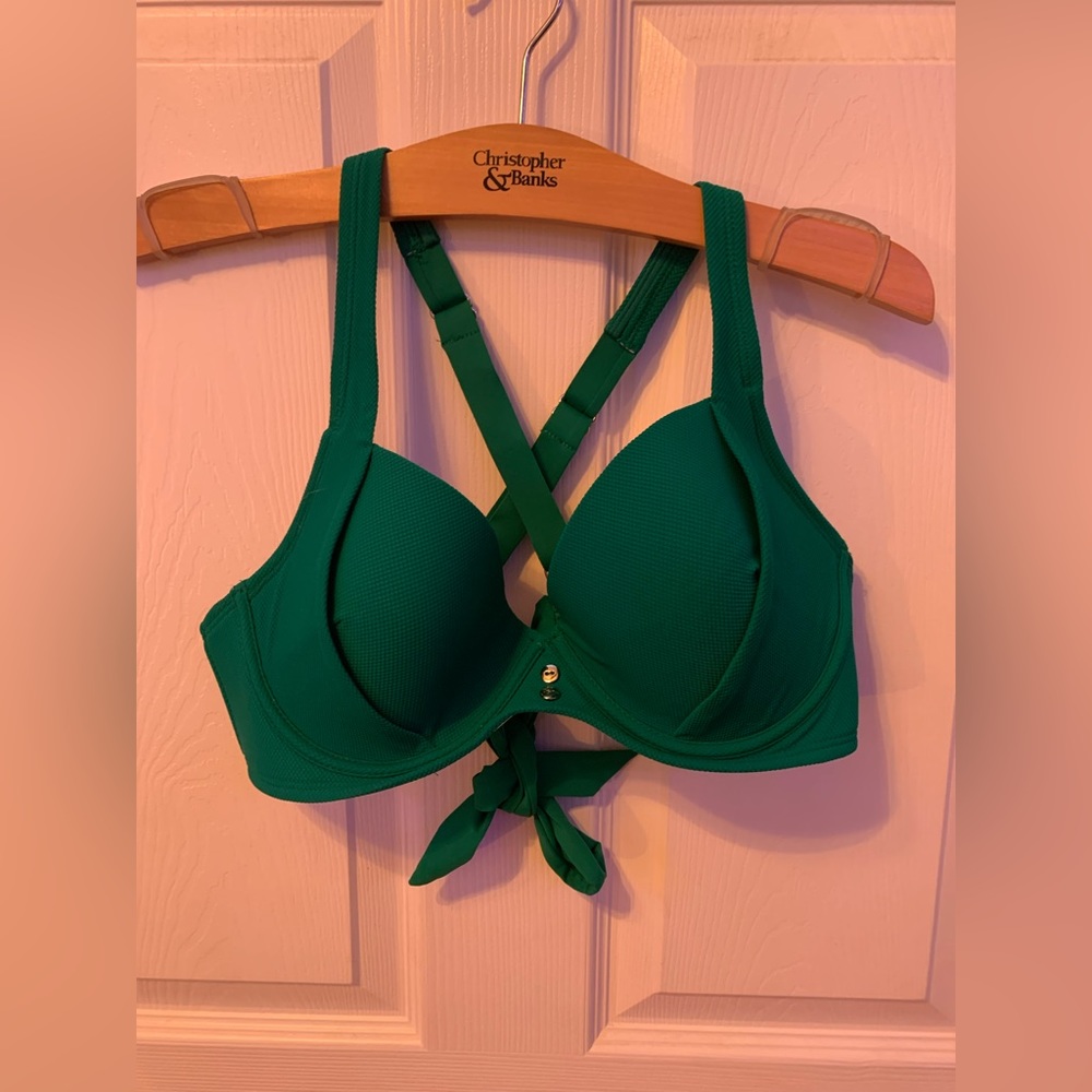 Vintage Green Swim Top